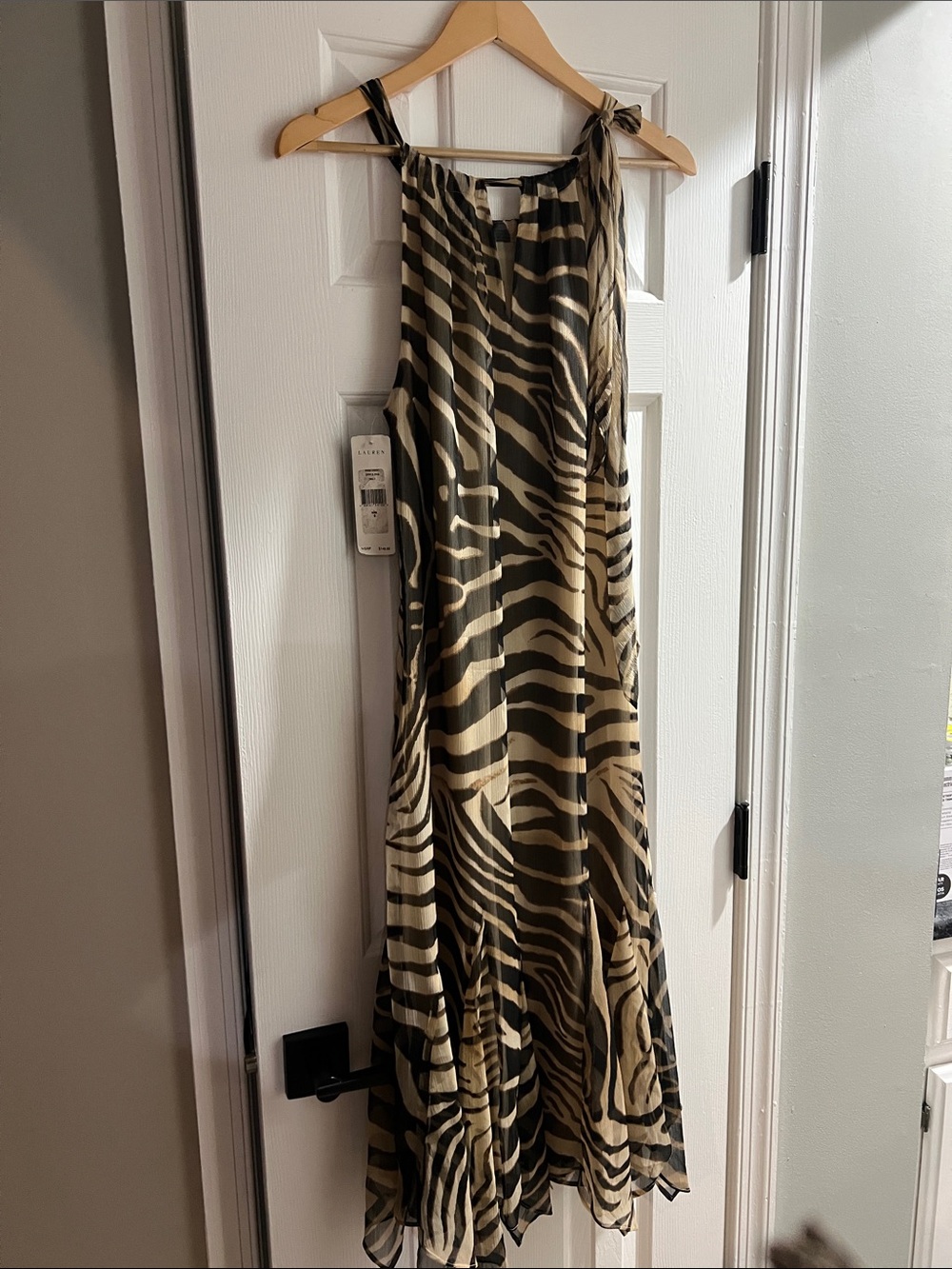 LAST CHANCE🧾 Ralph Lauren Zebra Print Maxi Dress; NWT; Buy 2 @ $50 Sale!!